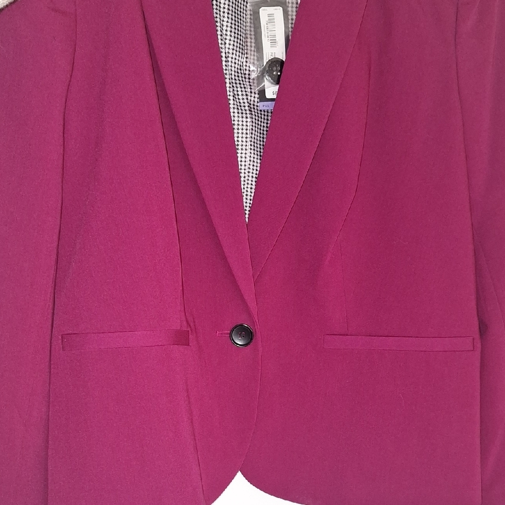 Worthington PETITE Elegant Magenta Women's Blazer